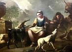 Giacinto Brandi (1621-1691), Circle of - Scena campestre con, Antiquités & Art