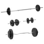 vidaXL Halterset met gewichten 60 kg, Sport en Fitness, Verzenden, Nieuw