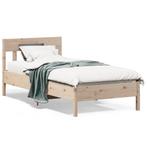 vidaXL Cadre de lit avec tête de lit 90x200 cm bois de, Neuf, Verzenden