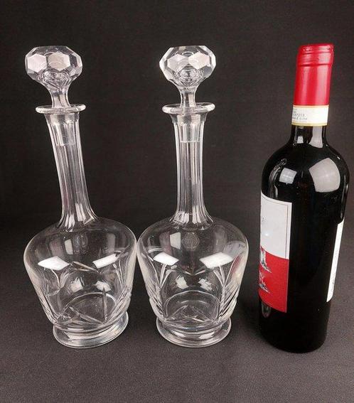 Baccarat - Karaf (2) - Bouchons dorigine - Kristal - Set, Antiek en Kunst, Antiek | Glaswerk en Kristal
