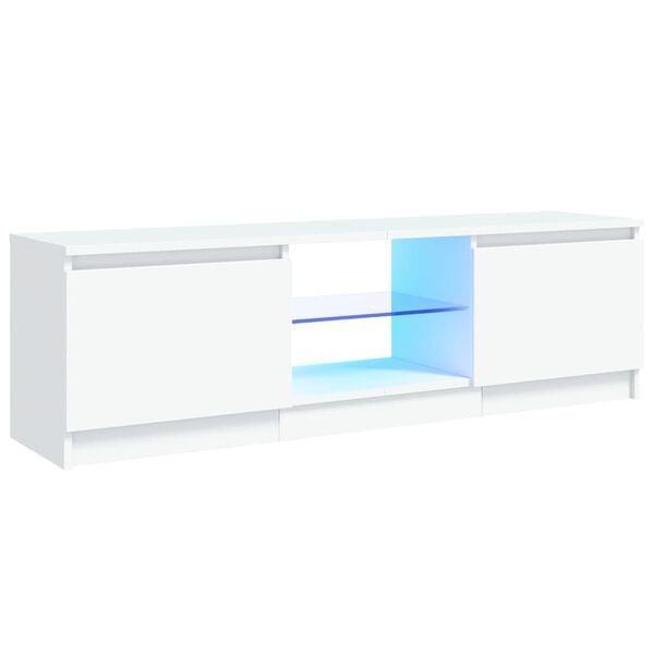 Witte TV-kast met LED-verlichting | Tweede Kansje | OP = OP, Huis en Inrichting, Kasten |Televisiemeubels, 25 tot 50 cm, Zo goed als nieuw