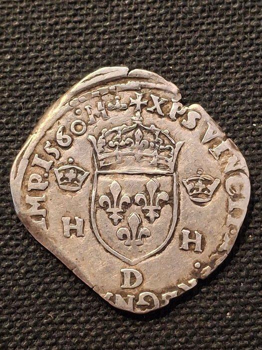 Frankrijk. François II (1559-1560). Teston 1560-D (Lyon) au, Timbres & Monnaies, Monnaies | Europe | Monnaies euro