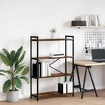 vidaXL Boekenkast Gerookt eiken 80 x 30 x 118 cm Bewerkt, Verzenden, Nieuw
