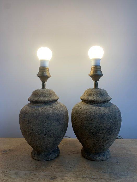 Tafellamp (2) - Twee kruik lampen - Aardewerk - Twee, Antiek en Kunst, Curiosa en Brocante