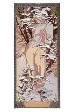 Hiver - Alphonse mucha - 148 x 65 cm - Tapisserie en tissu