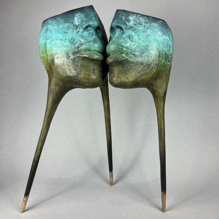 De Zet (1975) - The kiss - Large - 10 kg bronze, Antiek en Kunst, Kunst | Designobjecten