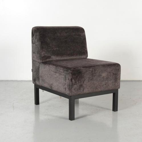 Satelliet fauteuil, antraciet, 4-poot onderstel, Huis en Inrichting, Fauteuils, Gebruikt, Ophalen of Verzenden