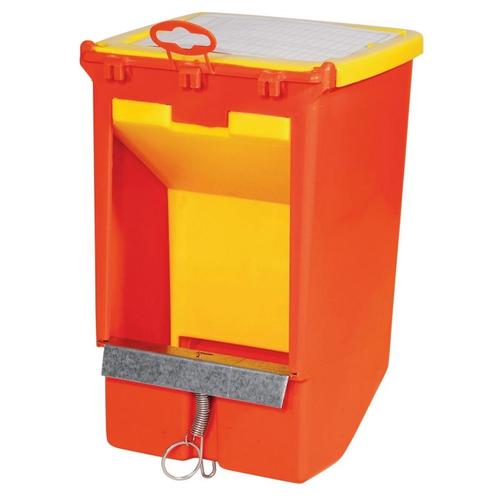 Voederautomaat v. konijnen kunstst./metaal, 1 eetplaats -, Dieren en Toebehoren, Stalling en Weidegang