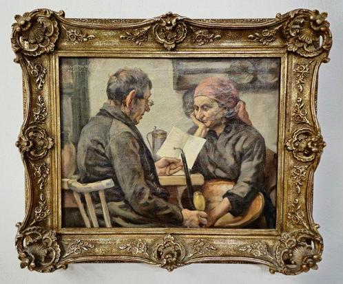 Fritz Schluckmüller (1901–1964) - Bauer und Bäuerin in der, Antiek en Kunst, Kunst | Schilderijen | Klassiek
