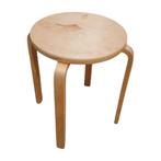 Houten Kruk Frosta Berkenmultiplex – Rond 35cm, Ophalen of Verzenden