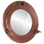 vidaXL Wandspiegel patrijspoort Ø38 cm aluminium en glas, Verzenden, Nieuw