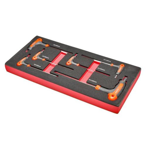 Zesdelige T-Imbusset met kunststof handvat – T  Inbus in, Doe-het-zelf en Bouw, Gereedschapskisten, Ophalen of Verzenden