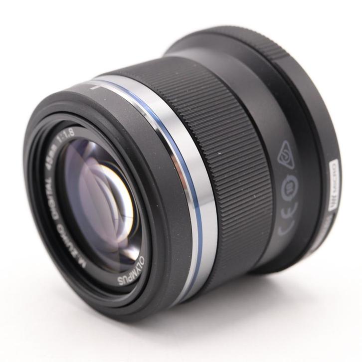 Olympus MFT 45mm F/1.8 zwart M.Zuiko Digital | Occasion, Audio, Tv en Foto, Foto | Lenzen en Objectieven, Ophalen of Verzenden