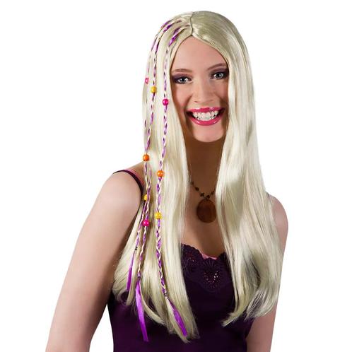 Hippie Pruik Blond, Hobby en Vrije tijd, Feestartikelen, Nieuw, Verzenden