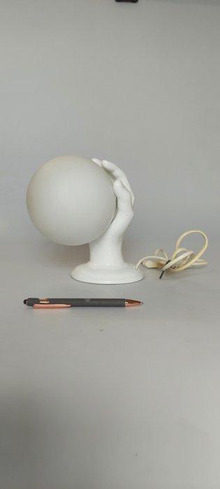 Wandlamp - Glas, Keramiek, Porselein - Hand-lamp Delfs wit, Antiek en Kunst