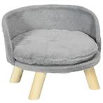TRUUSK Honden- en Kattenbed - Grijs - Antislip Houten Poten, Verzenden, Nieuw