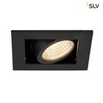 SLV KADUX Inbouw spot Kardan 230 Volt 1x LED spot zwart, Huis en Inrichting, Lampen | Spots, Nieuw, Inbouw, Trendy verlichting