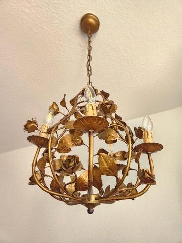 Lustre - Métal, Plaqué or - Shabby Chic