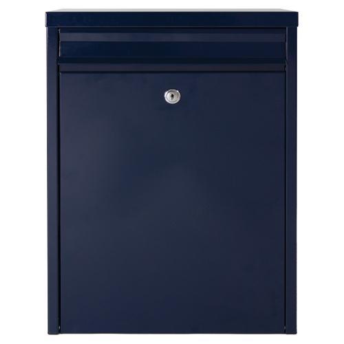 Brievenbus Wandbevestiging blauw, Tuin en Terras, Brievenbussen, Nieuw, Overige materialen