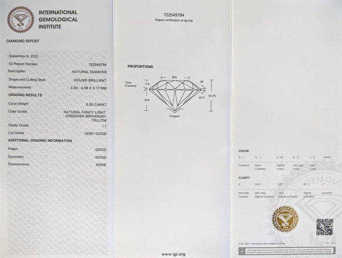 Zonder Minimumprijs - 1 pcs Diamant (Natuurlijk gekleurd) -, Handtassen en Accessoires, Edelstenen