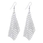 Fako Bijoux® - Oorbellen - Dansende Doekjes - Zilverkleurig, Verzenden, Nieuw