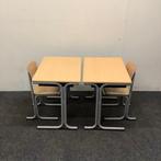 complete school set Galvanitas 10 stuks tafels + stoelen, Huis en Inrichting, Gebruikt, Hout, Vijf, Zes of meer stoelen