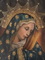 Cuzco School - Virgin of Sorrows - 41 x 31 cm, Antiek en Kunst