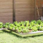 vidaXL Slakkenhekje 4 pcs Zilver 13,5 x 13,5 x 25 cm, Tuin en Terras, Verzenden, Nieuw