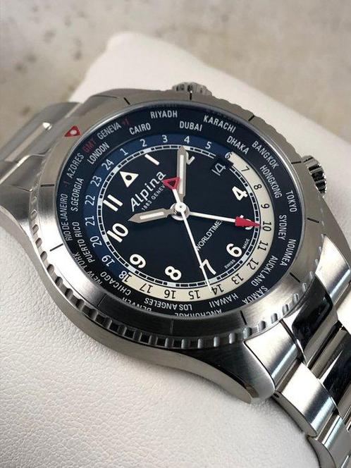 Alpina - Startimer Pilot Worldtimer GMT - AL-255B4S26B -, Handtassen en Accessoires, Horloges | Heren