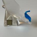 Lalique - Beeldje - oiseau à crête bleue - Kristal, Antiek en Kunst, Antiek | Glaswerk en Kristal