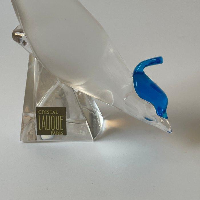 Lalique - Beeldje - oiseau à crête bleue - Kristal, Antiek en Kunst, Antiek | Glaswerk en Kristal