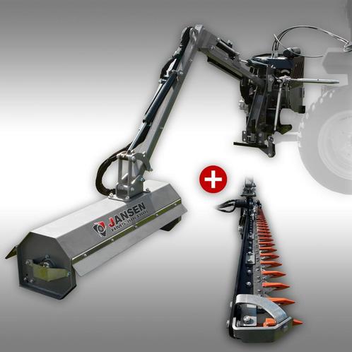 Armklepelmaaier Jansen HMS-100/(180) heggeschaar snoeizaag, Zakelijke goederen, Machines en Bouw | Tuin, Park en Bosbouw, Maaier