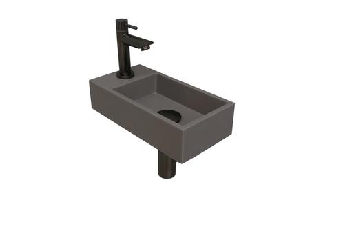 Fonteinset INK Versus 36x18x9 cm Quartz Beton Met Kraangat, Doe-het-zelf en Bouw, Sanitair, Overige typen, Nieuw, Ophalen of Verzenden