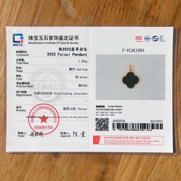 Gecertificeerde onbewerkte jadeïet-edelsteenhanger (Type A), Collections, Minéraux & Fossiles