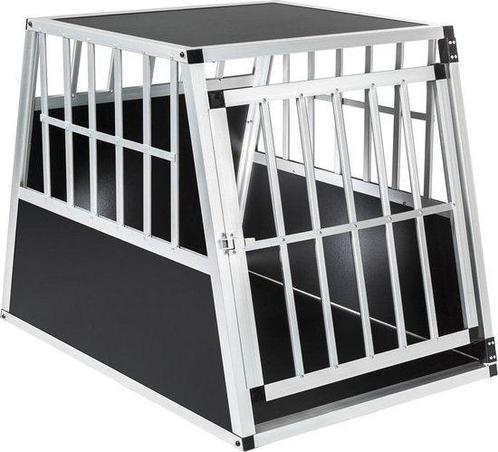 Tweedekans | Tectake Single Hondenbench - Zwart/Zilver - 90, Dieren en Toebehoren, Honden-accessoires, Ophalen of Verzenden