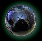 Obsidian bol Mexicaans gepolijst. - Hoogte: 80 mm - Breedte:, Antiek en Kunst