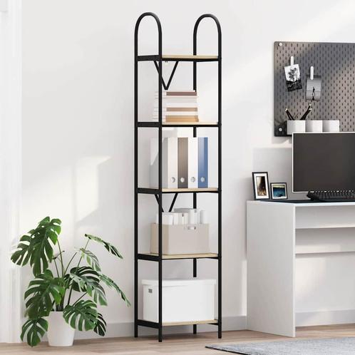 vidaXL Boekenplank Sonoma eiken Bewerkt hout, Huis en Inrichting, Kasten | Boekenkasten, Nieuw, Verzenden