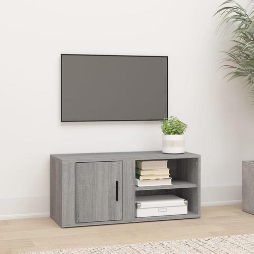 vidaXL Meuble TV Sonoma gris 80x31,5x36 cm Bois, Maison & Meubles, Armoires | Mobilier de télévision, Neuf, Envoi