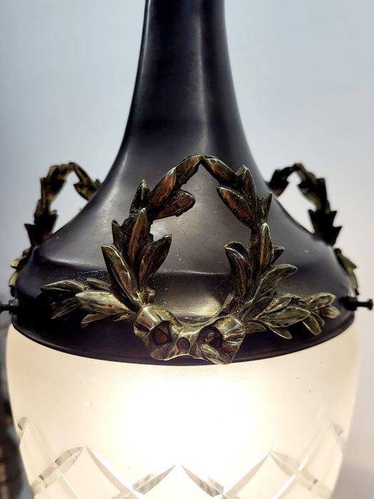 Lamp - empire stijl - Glas - Franse hal luster, Antiek en Kunst, Curiosa en Brocante