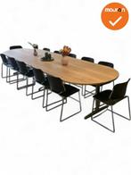 Ahrend vergadertafel - 400x100cm - Ovaal - bladkleur naar ke, Vergader- of Presentatieruimte, Ophalen of Verzenden, Gebruikt, Tafel