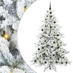 vidaXL Kunstmatige Hinged Kerstboom Wit 210 cm PVC en Staal, Verzenden