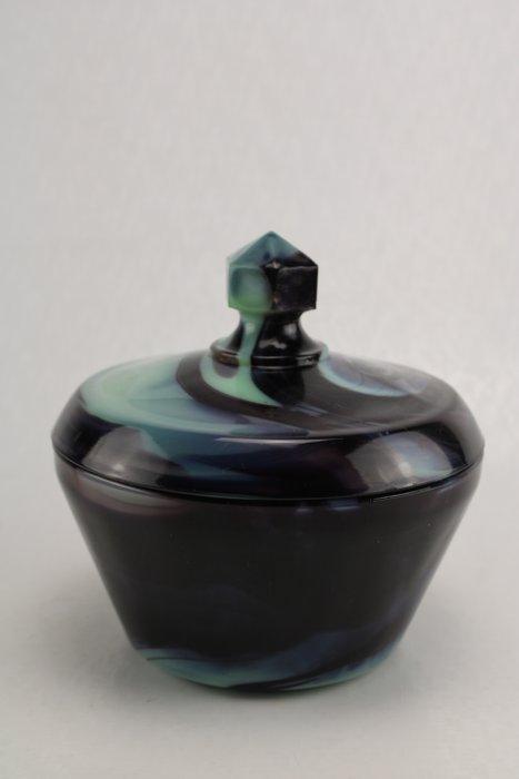 Glasfabriek Leerdam - A.D. Copier - Tabakspot - Marmorite, Antiek en Kunst, Kunst | Designobjecten