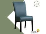 Leren eetkamerstoel Just - Toledo Whale (blauw/grijs) -, Huis en Inrichting, Stoelen, Blauw, Bohemian, Eigentijds, Klassiek, Retro, Romantisch, Scandinavisch