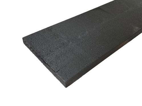 NE-vuren houten plank ±22x195mm fijnbezaagd/geschaafd zwart, Bricolage & Construction, Bois & Planches, Enlèvement ou Envoi