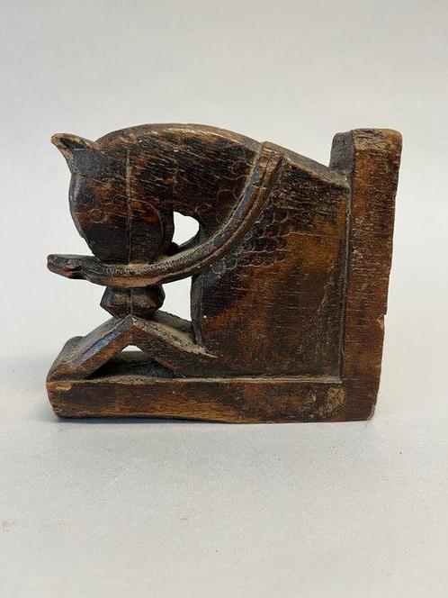 Paardvormige steunpilaar - Hout - India - 19e eeuw, Antiek en Kunst, Kunst | Niet-Westerse kunst