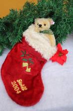 Steiff: kerstsok rood 2004 met teddybeer - Teddybeer -, Antiek en Kunst