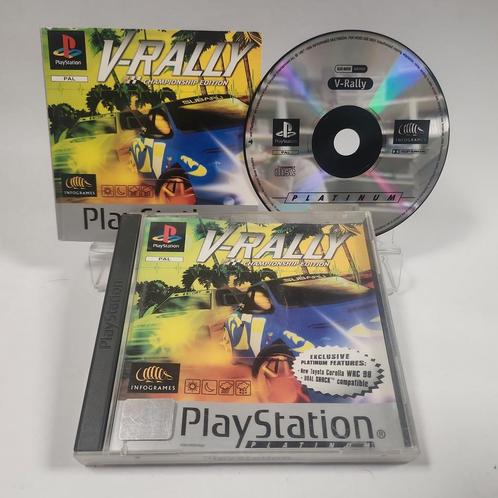 V-Rally 97 Platinum Edition Playstation 1, Games en Spelcomputers, Games | Sony PlayStation 1, Zo goed als nieuw, Ophalen of Verzenden
