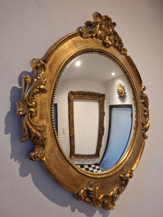 Majordome - Miroir - Bois - Oeil de boeuf convexe, Antiquités & Art, Curiosités & Brocante