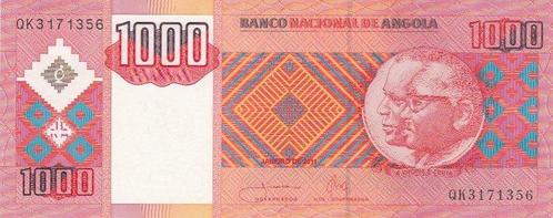 2011 Angola P 150b 1000 Kwanzas Unc, Timbres & Monnaies, Billets de banque | Europe | Billets non-euro, Envoi