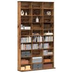 vidaXL Cd-kast 102x23x177,5 cm bewerkt hout oud houtkleurig, Huis en Inrichting, Verzenden, Nieuw